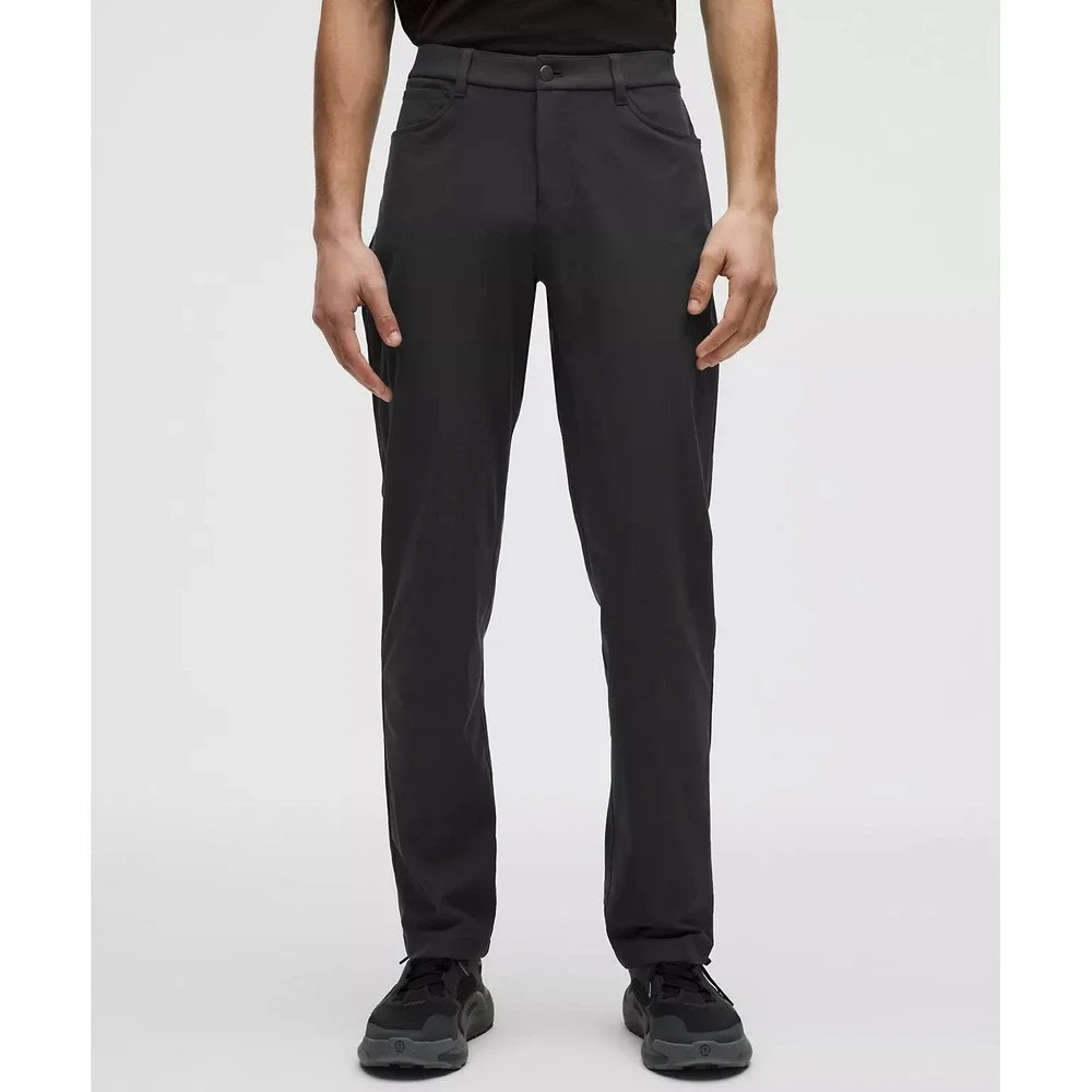 NWT Lululemon ABC Pant Classic Fit Warpstreme Obsidian Dark Grey 46 x 27 LM5A01S